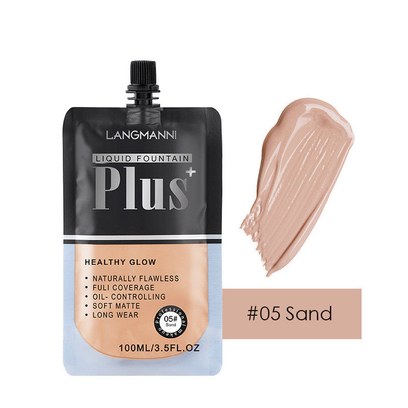 Langmanni Bag Liquid Foundation Oil Control Long-lasting Concealer And Brightening