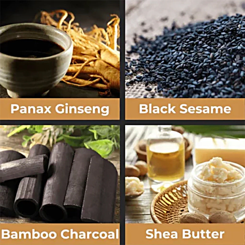 Hompoty  Bamboo Charcoal Shampoo Soap Polygonum Multiflorum Soap Rosemary