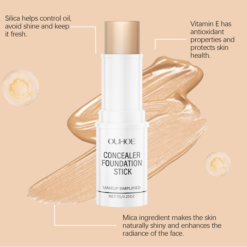 Ouhoe Concealer Stick Foundation Portable Waterproof And Sweatproof
