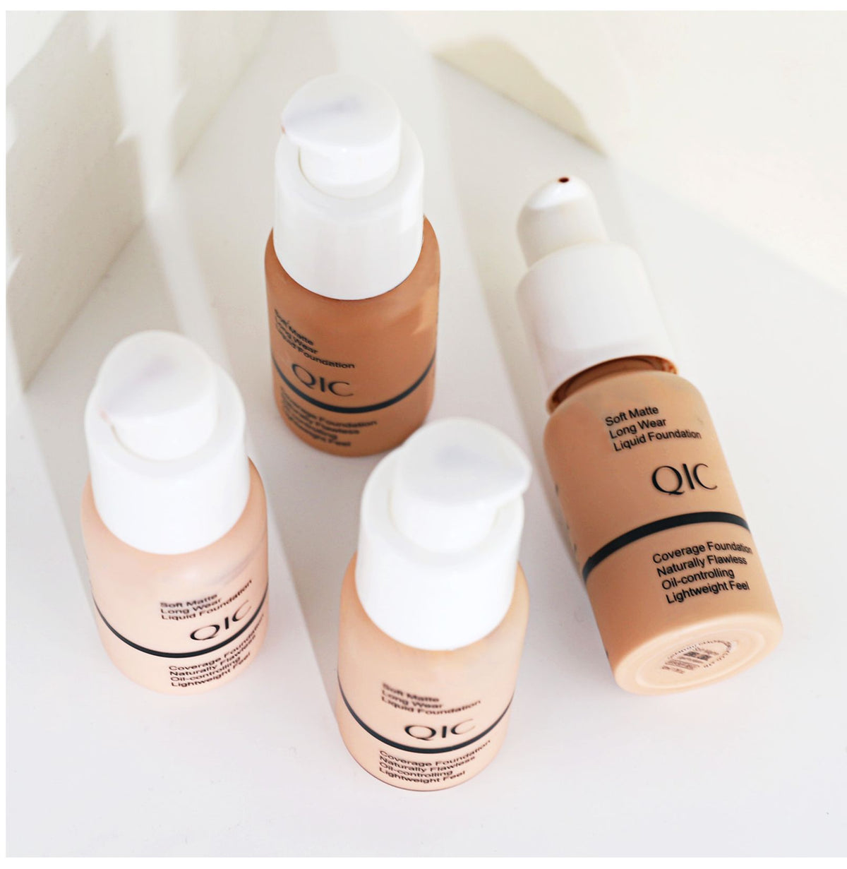 QIC Concealer Liquid Foundation Brightens Moisturizes And Controls Oil Bronzer Stage Makeup BB Cream