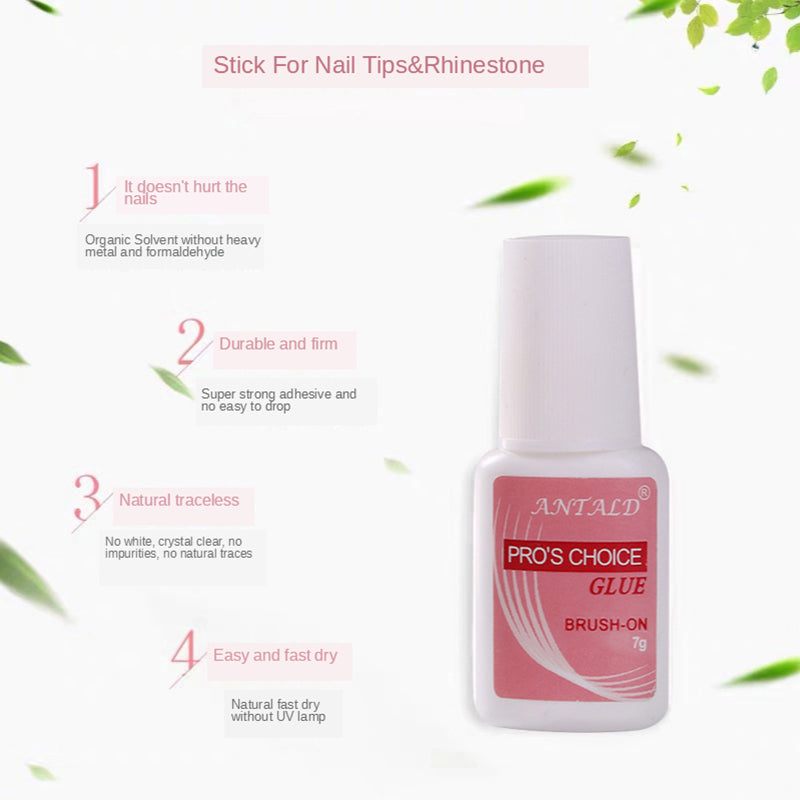 Antald Long Lasting Strong Diamond Glue For Nail Salons Is Transparent