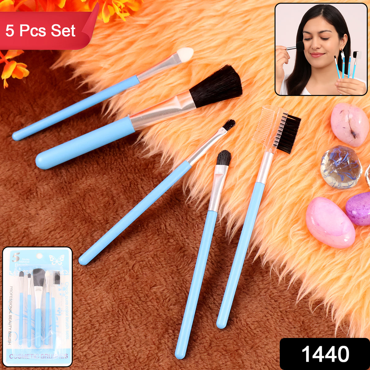 1440 Makeup Brushes Kit (Pack Of 5)