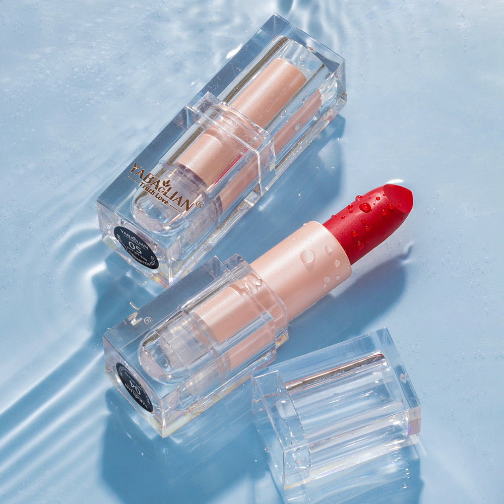 Yabaolian Matte Finish Crystal Square Tube Lipstick