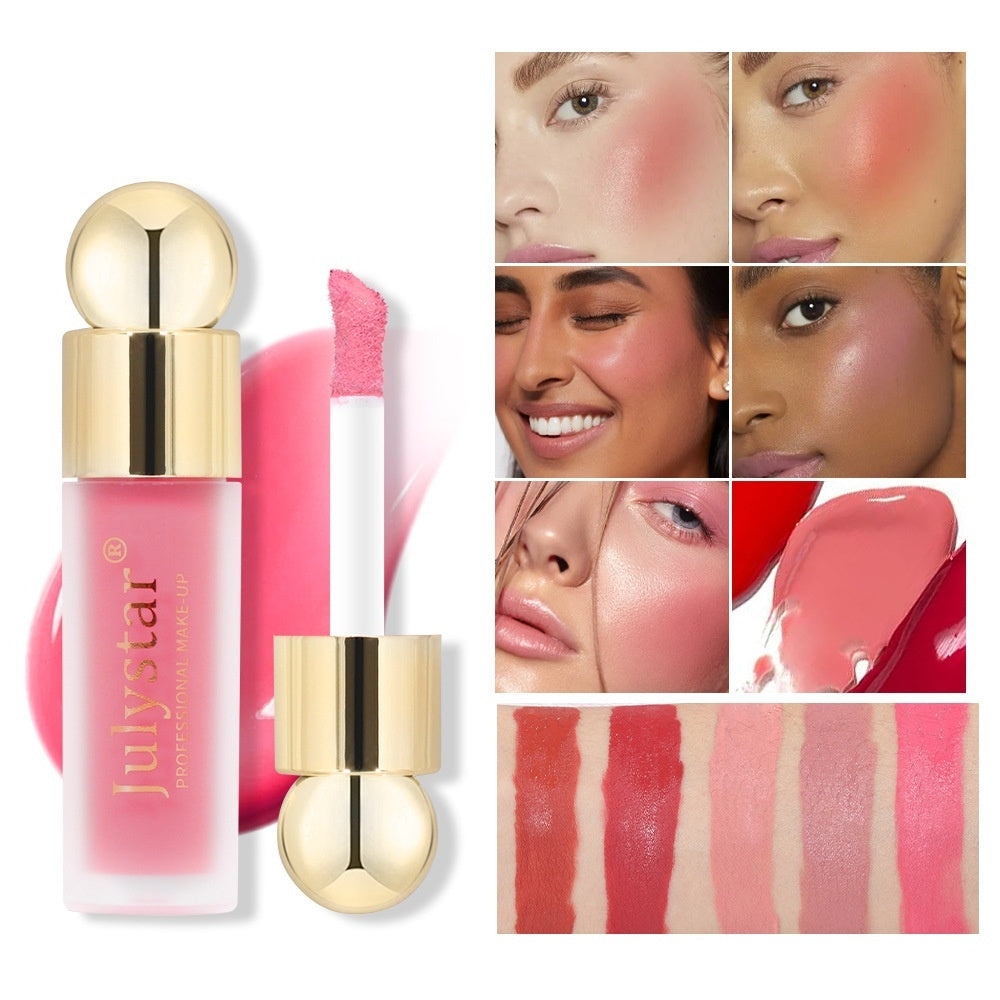 Julystar Beauty Monochrome Matte Liquid Blush Natural Long Lasting Lipstick Lip Glaze