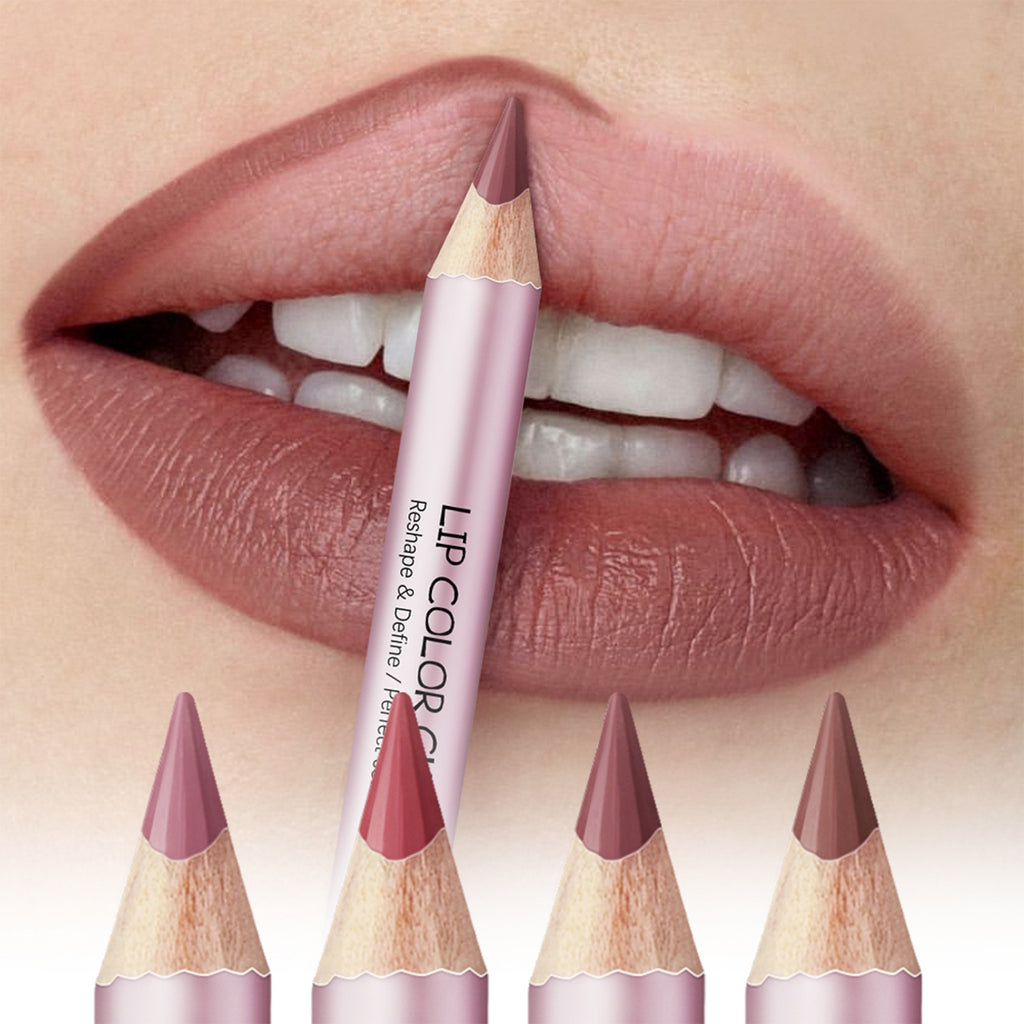 Lakerain 4 PCs Matte Lipstick Lip Liner