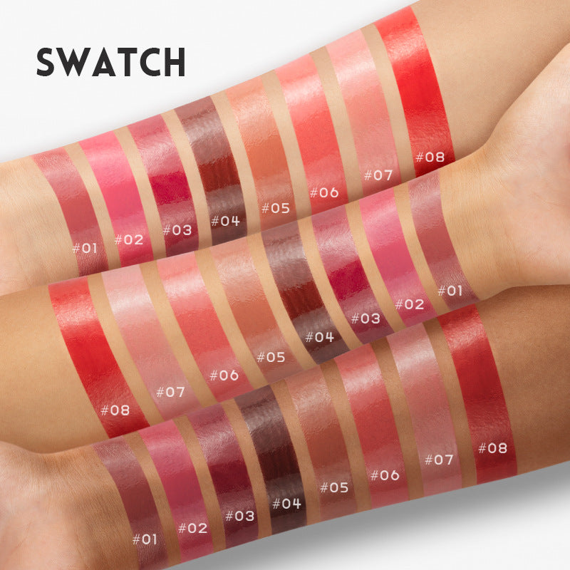Pudaier Mirror Water Light Lipstick Lip Balm Matte Shimmer