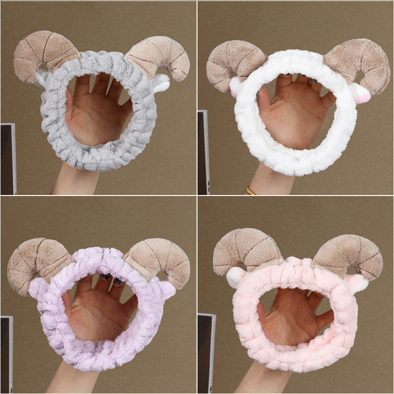 Korean-style High-grade Sports Headdress Makeup Mask High Skull Top Hair Band Headdress