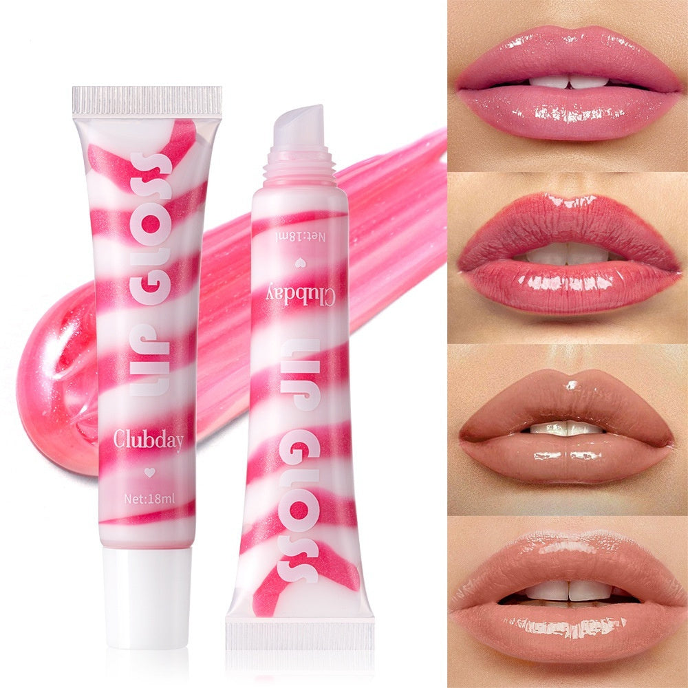 Clubday Hose Pearlescent Thin And Glittering Moisturizing Fruit Flavor Lip Gloss