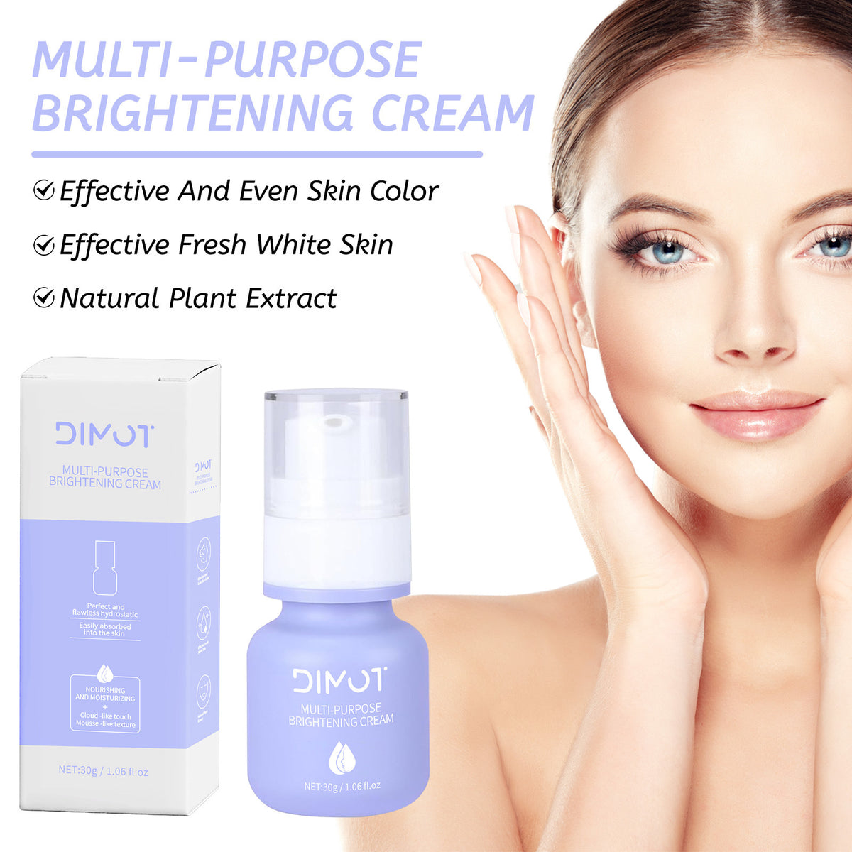 Dimot Make-up Primer Skin Moisturizing Cream Gentle Care