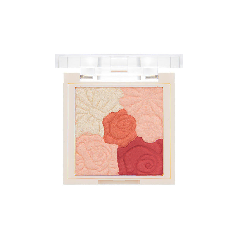COLOR STYLE Embossed Petal Natural Contouring Highlight Blush Palette