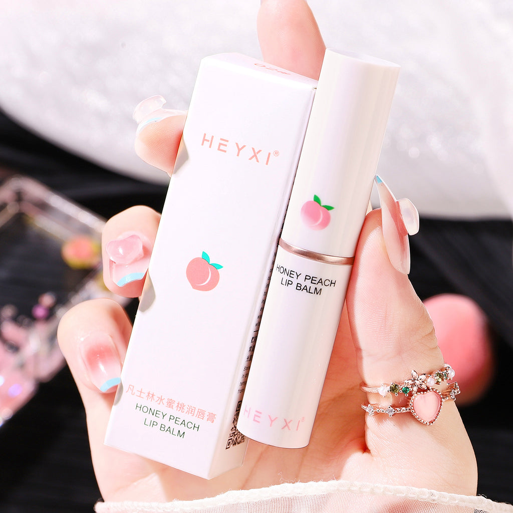 Heyxi Honey Peach Lip Balm Temperature Change Lipstick Moisturizing And Nourishing Lasting