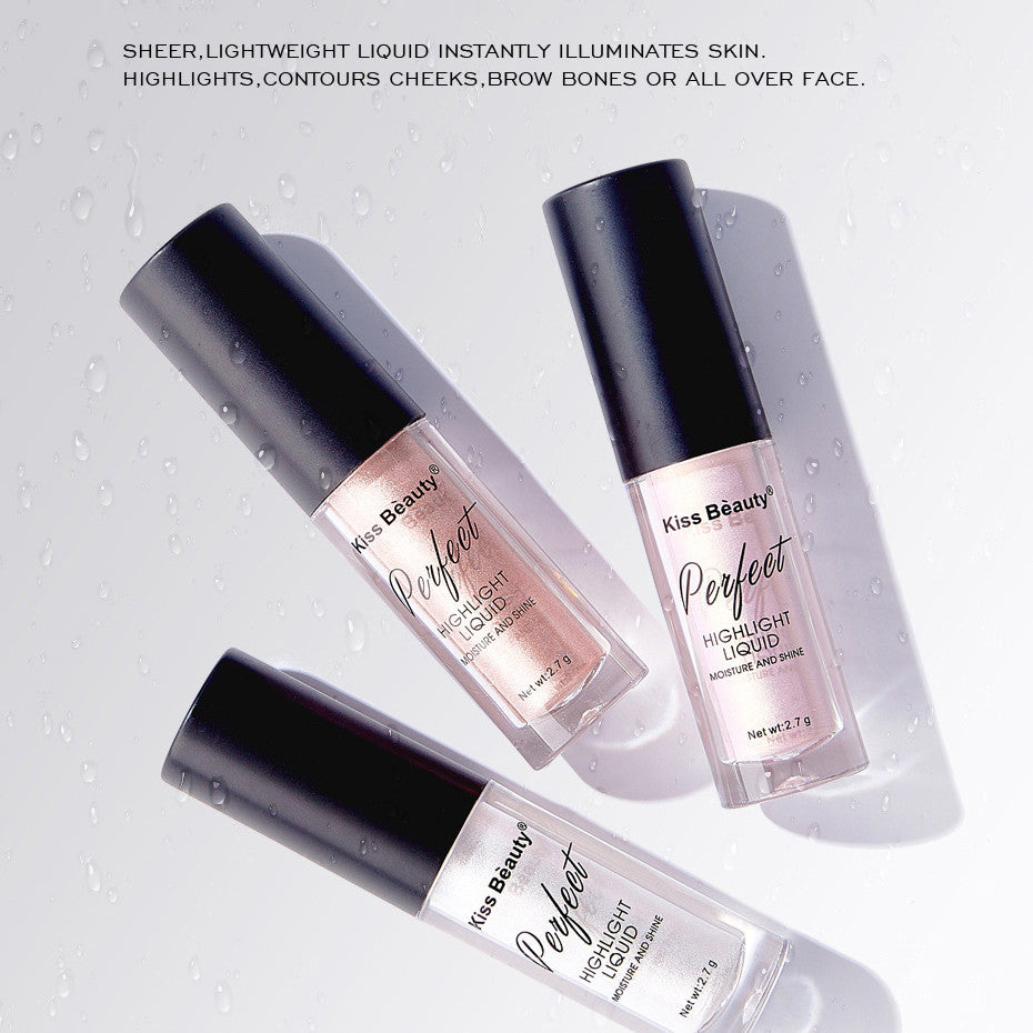 Kiss Beauty High Gloss Lying Silkworm Brightening Liquid Foundation Concealer For A Long Time