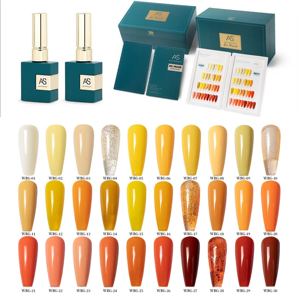 AS Yellow Nail Oil Gel New Brightening Nail Shop Special Set