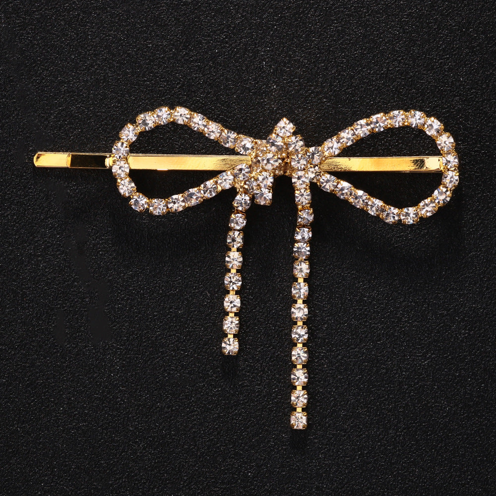 Bow Barrettes Side Bangs Cropped Hair Clip Barrettes