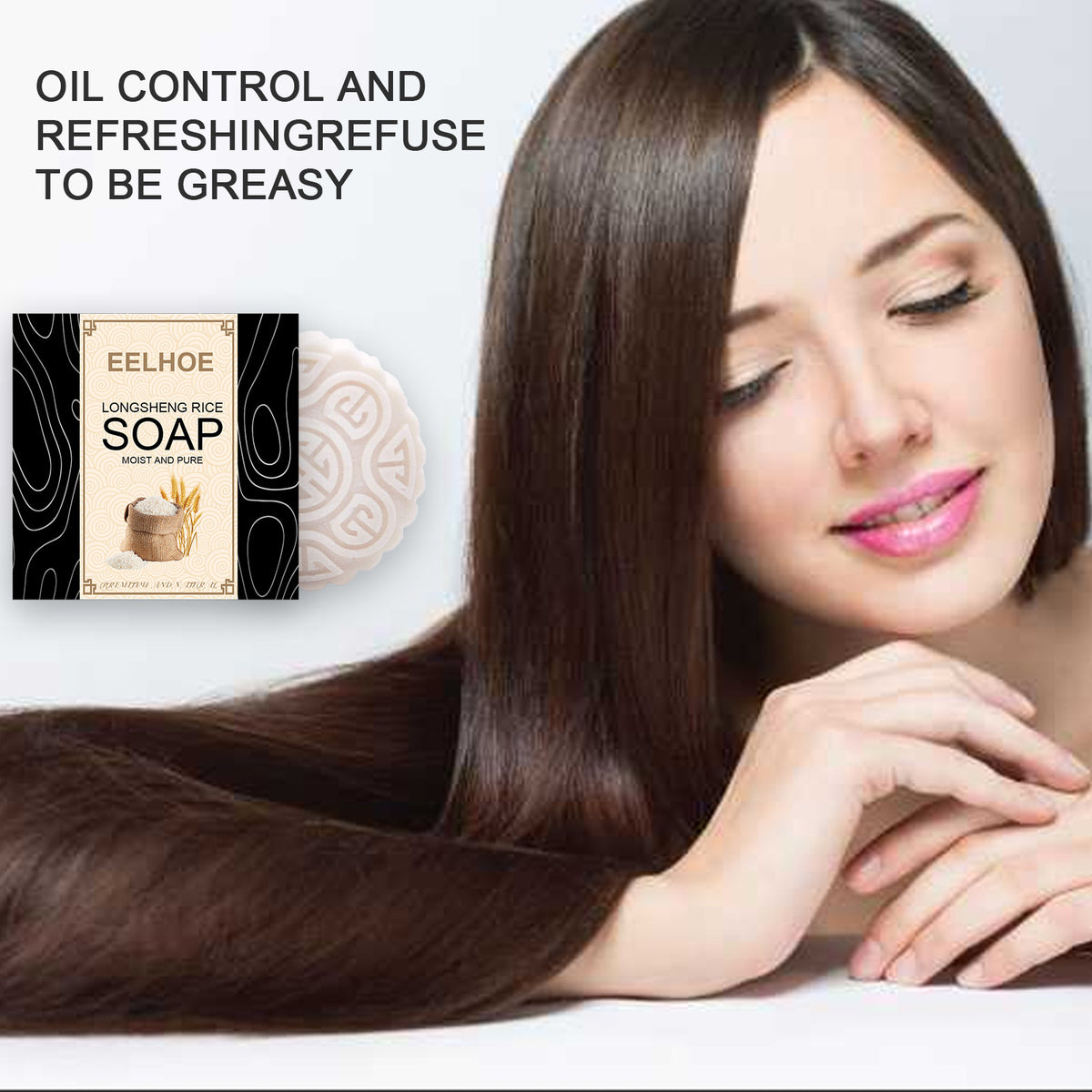Eelhoe New Hot Selling Longsheng Rice Water Soap Shampoo Nourishing Frizz Hair Care