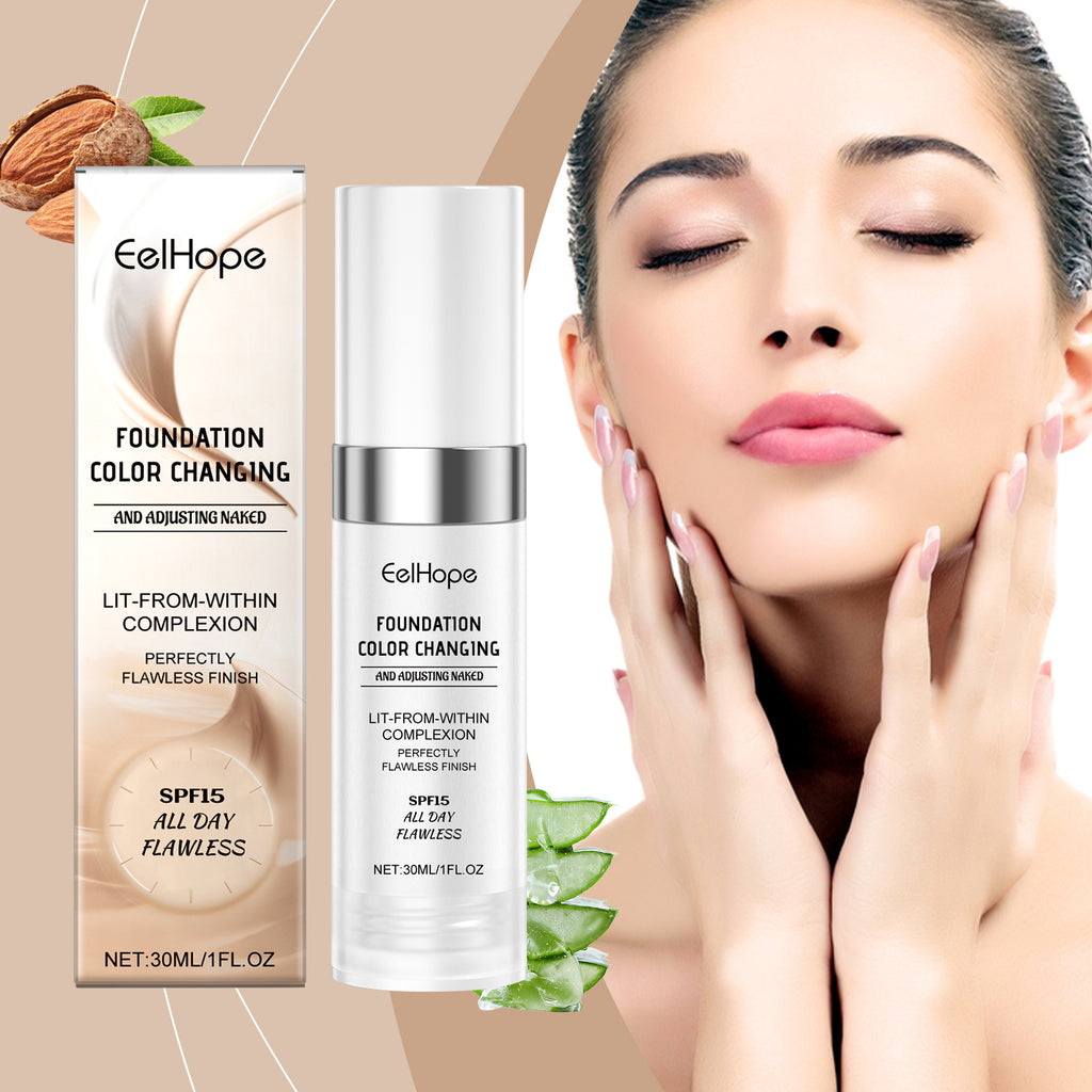 Eelhope Temperature Change Concealing Foundation Natural Moisturizing