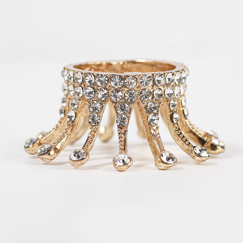 Nail Crown Pen Holder Japanese Nail Holder Retro Gold Silver Phototherapy