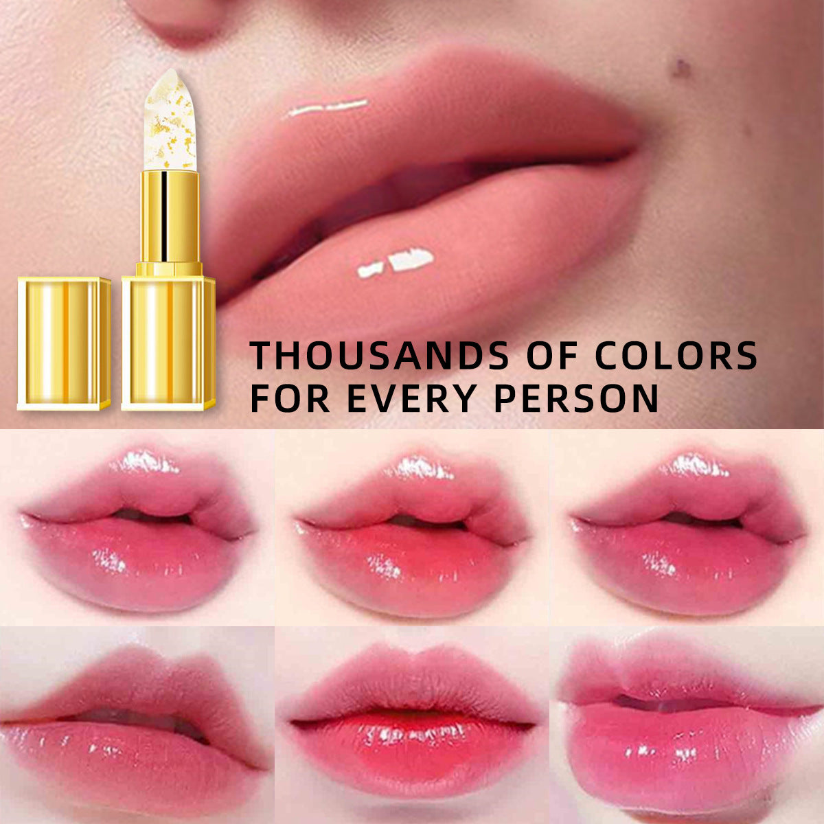 HelloKiss Anti-smudge Gilding Warm Color-changing Lipstick