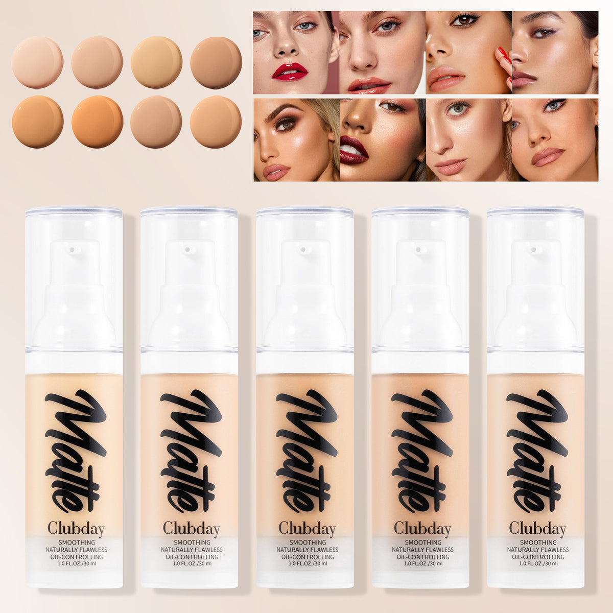 Clubday Makeup Blemish Marks Concealer Long Lasting Smear-proof Makeup Waterproof And Oil Controlling Liquid Foundation