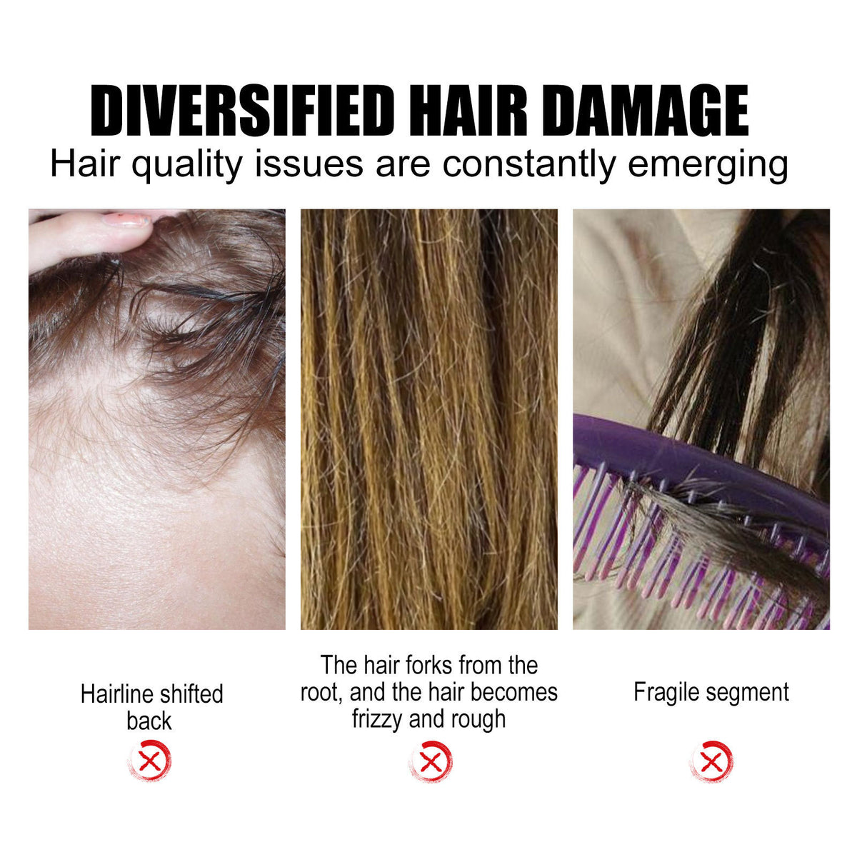 Eelhoe Strong Nourishing Rice Dense Hair Spray Hair Follicle Hair Root Anti-drop