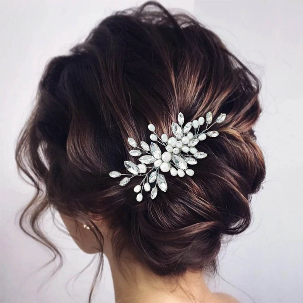 Bridal Wedding Handmade Pearl Hair Comb Hair Comb