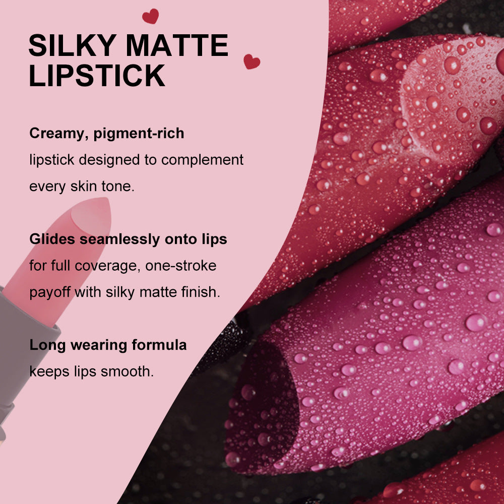 Mirsist 6 Color Matte Lipstick No Stain On Cup Waterproof And Durable