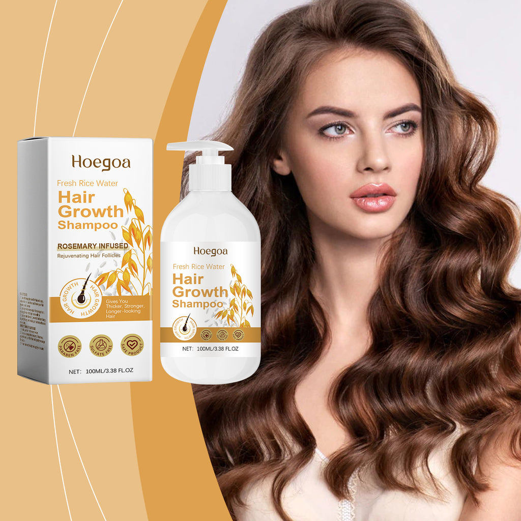 HoeGoa Cleansing Hair Fluffy Nourishing Frizz Smooth Hair Brightening Care Shampoo