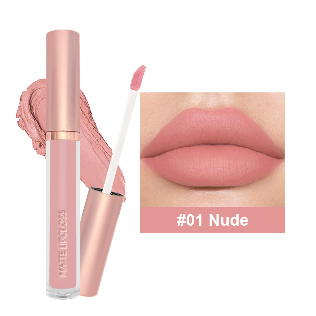 Mirsist 12-color Nude Jam Matte Lip Gloss Does Not Fade