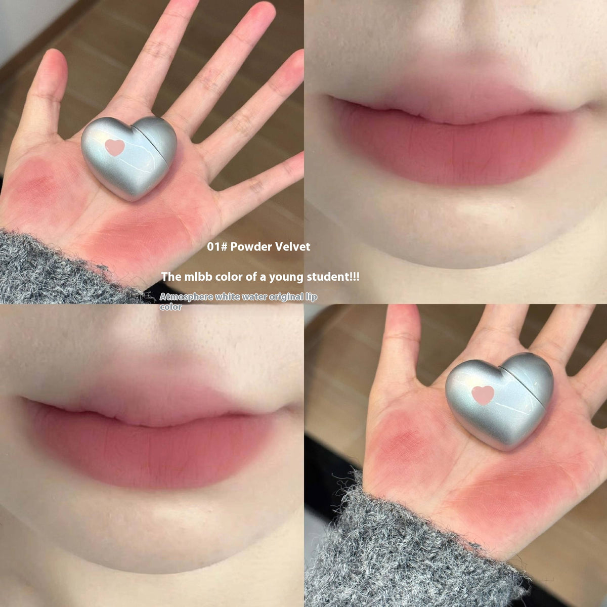 Black Nana Love Lip Mud Matte Finish Velvet Lip Lacquer