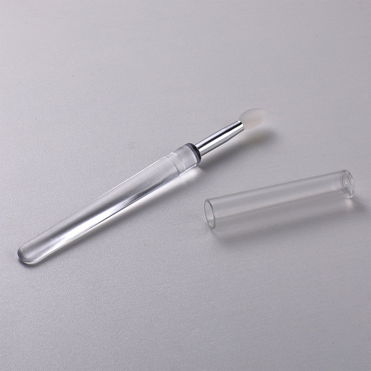 Reusable Silicone Lip Brush Set For Lipstick, Gloss, Balm, Mask & Scrub - Hygienic Caps, 8 Colors