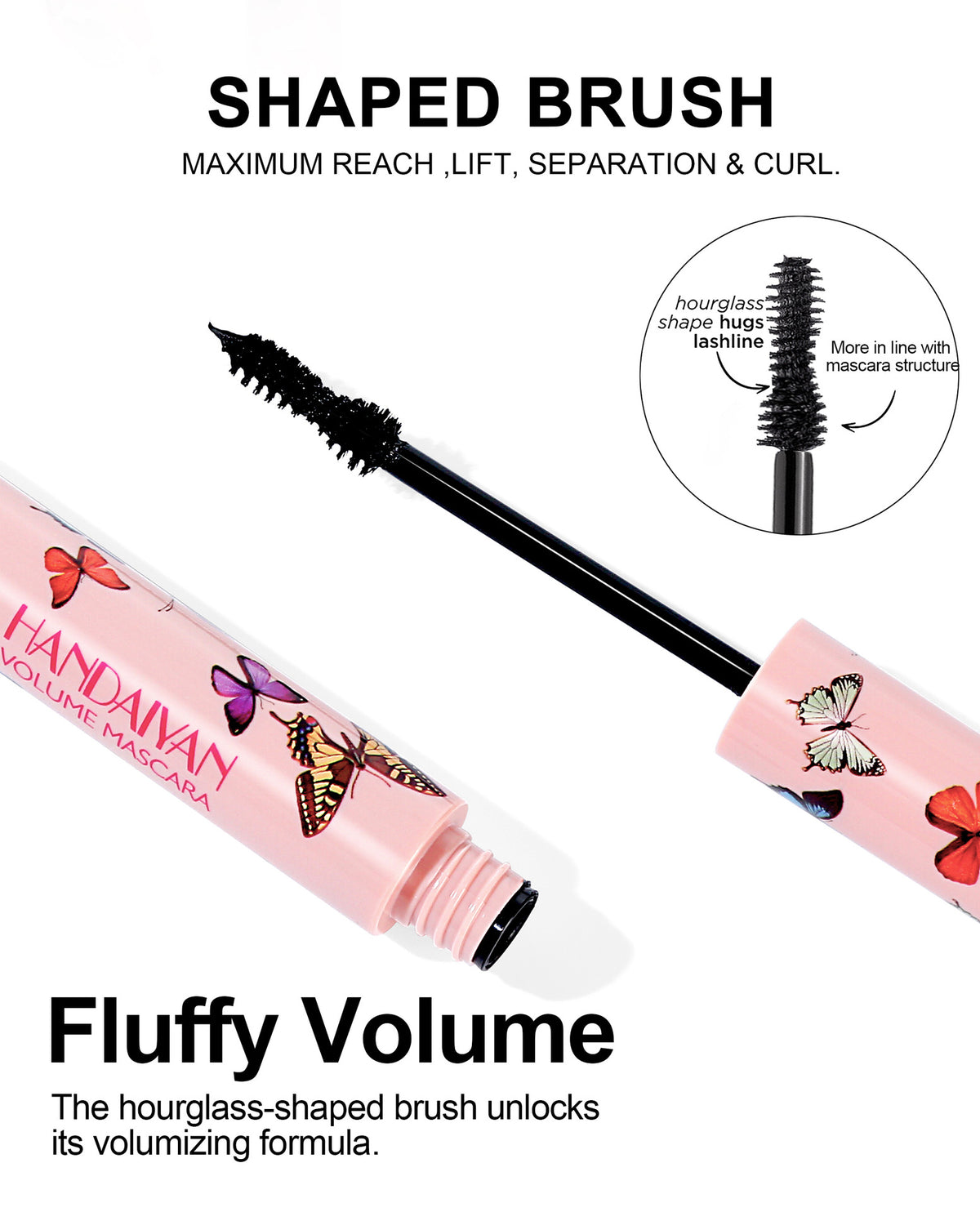 Handaiyan Waterproof And Sweatproof Not Smudge Long Curling Mascara