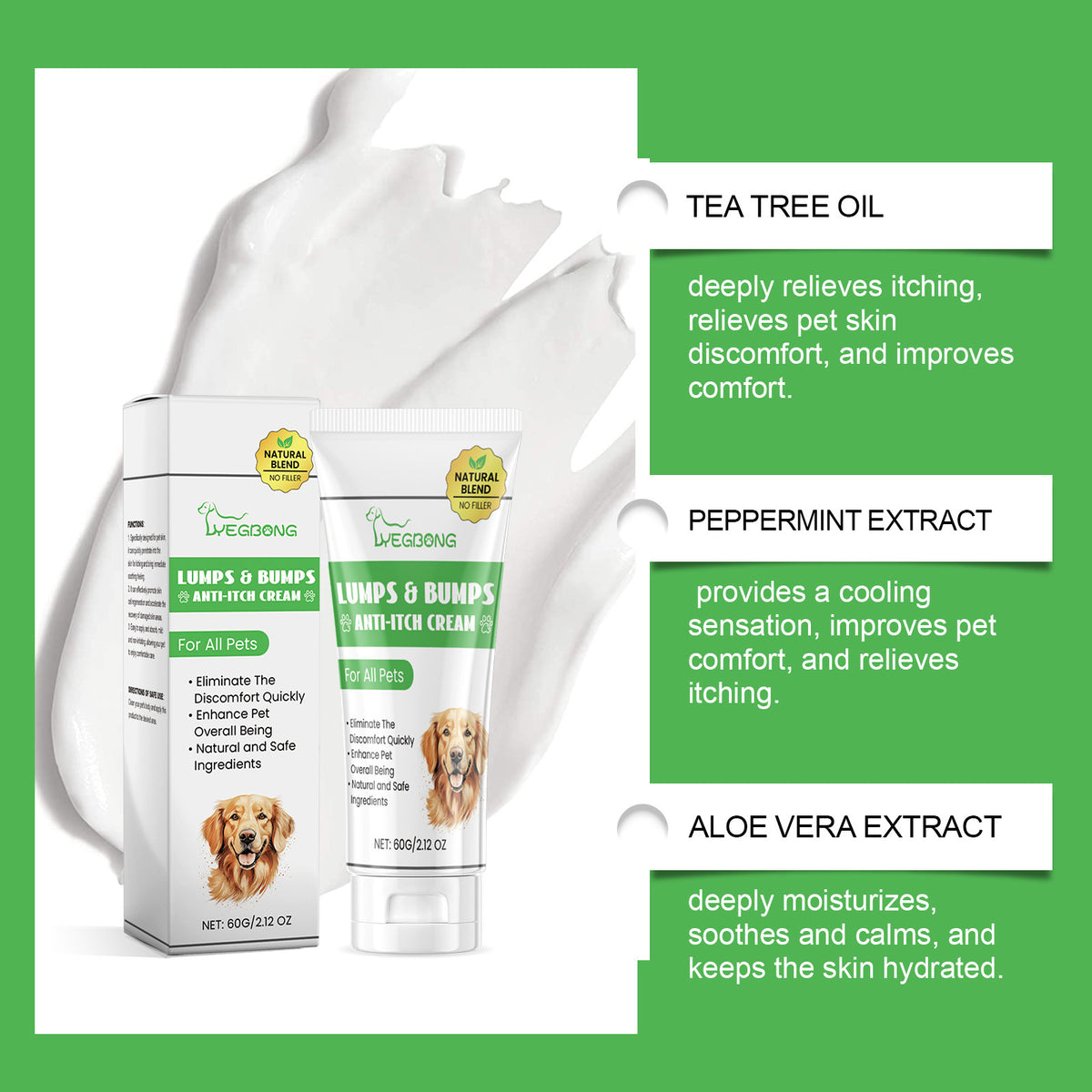 Yegbong Pet Soothing Relieving Cream Cat