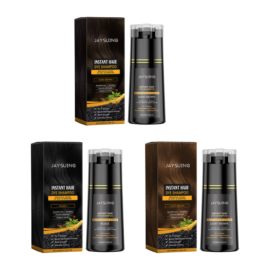 Jaysuing Plant Extract Maintenance DIY Long Lasting Color Rendering Trendy Soft Coloring Shampoo