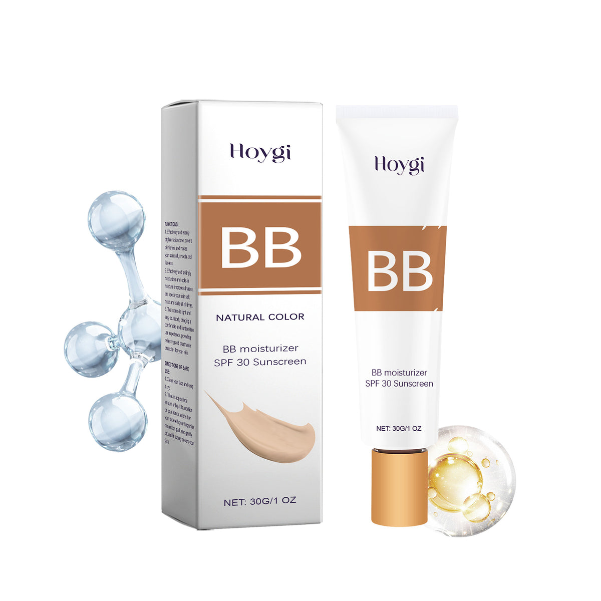 Hoygi Protective BB Cream Concealer Lightweight Liquid Foundation