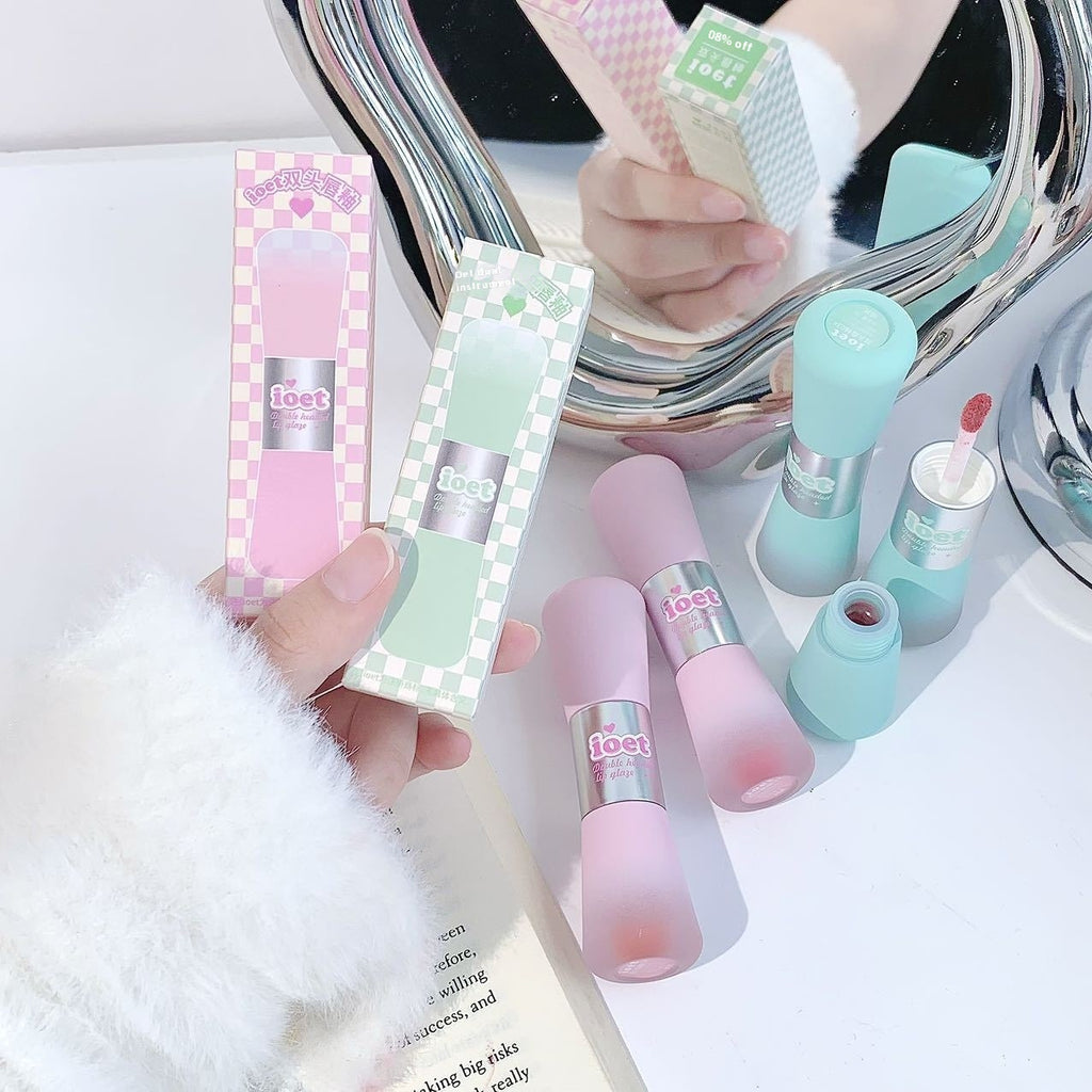Ioet Double-headed Lip Lacquer Matte Finish Water Light Lipstick