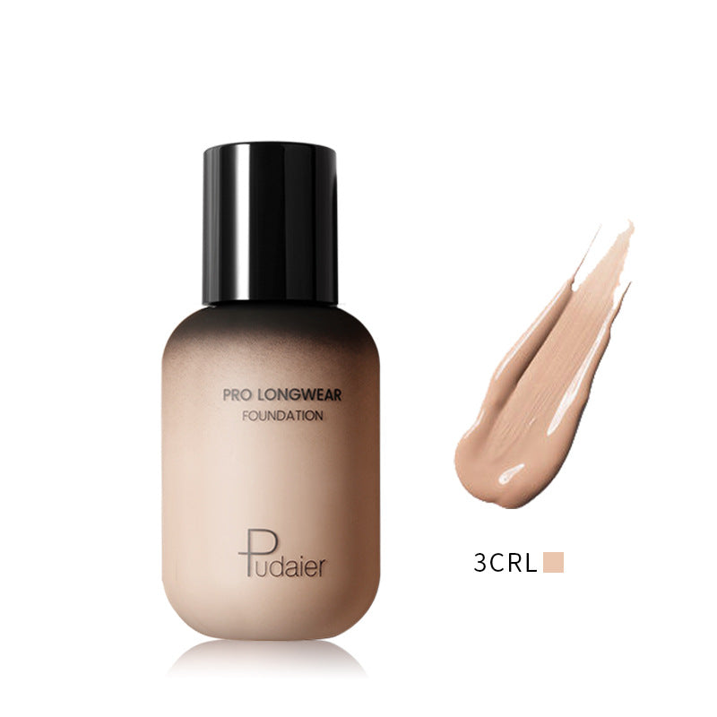 Pudaier Natural Liquid Foundation Concealer Repair Moisturizing Makeup Primer