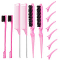 Dyeing Comb Multi-Effect Edge Control Eyebrow Brush Hair Fixing Mouse Tail Clamp