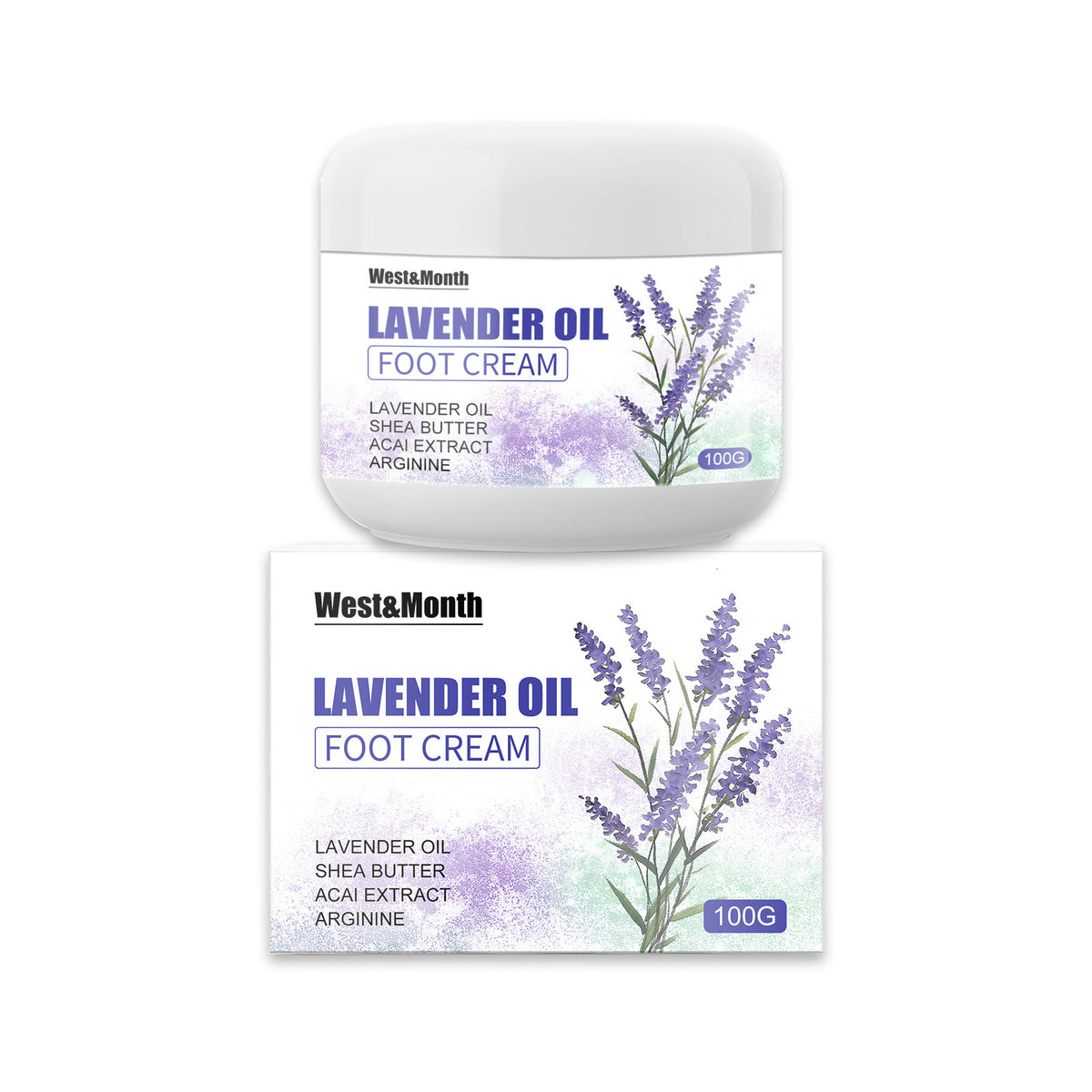 West&Month Lavender Oil Foot Cream Antifreeze