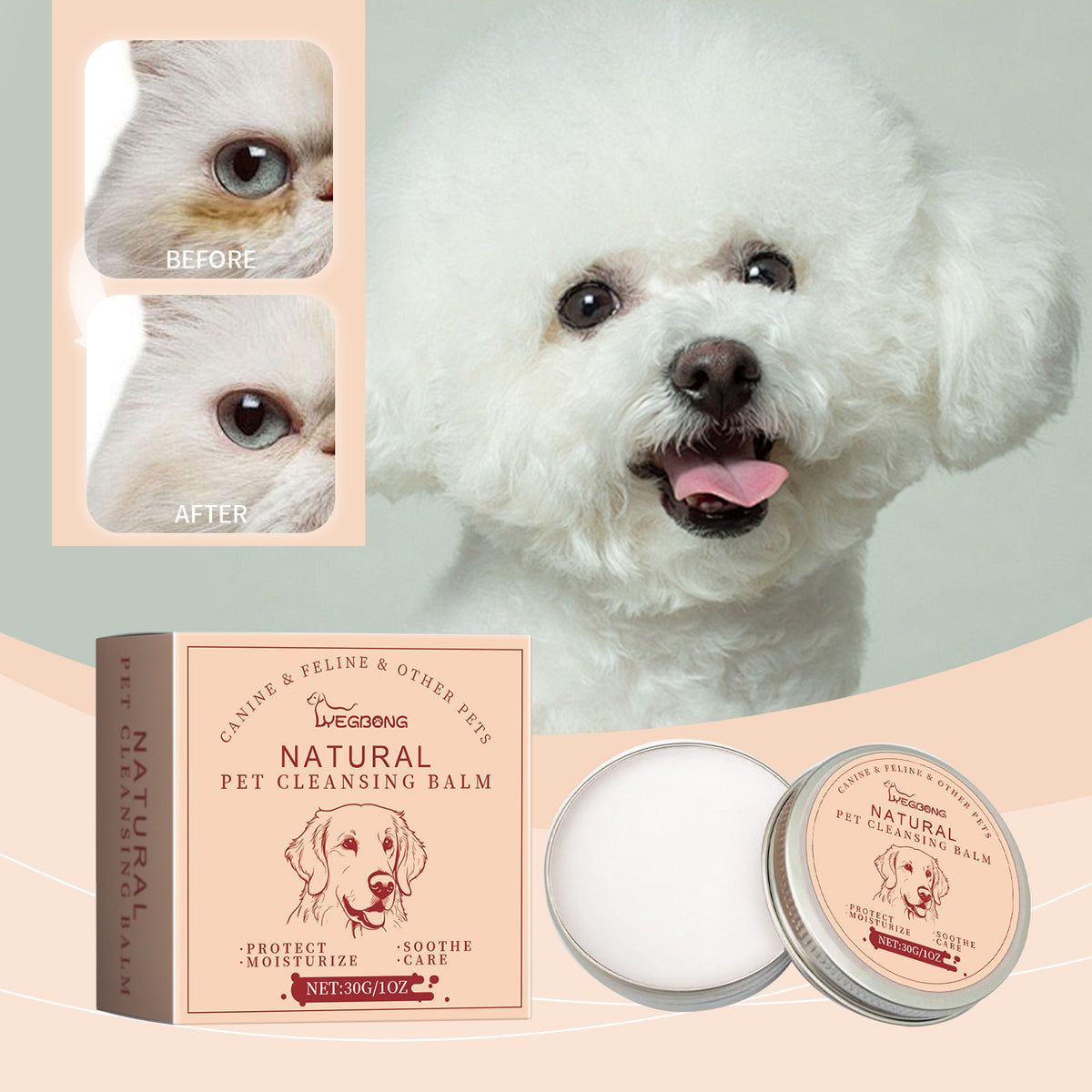 Yegbong Household Mild Pet Tears Cleaning Cream