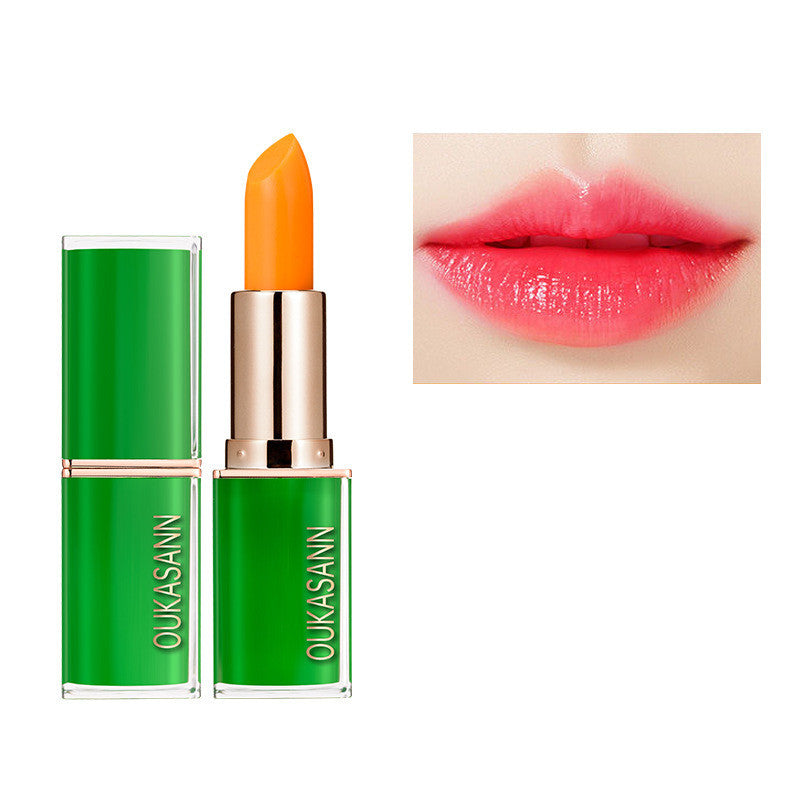 Oukasann Carotene Temperature Change Lipstick Nourishing Moisturizing