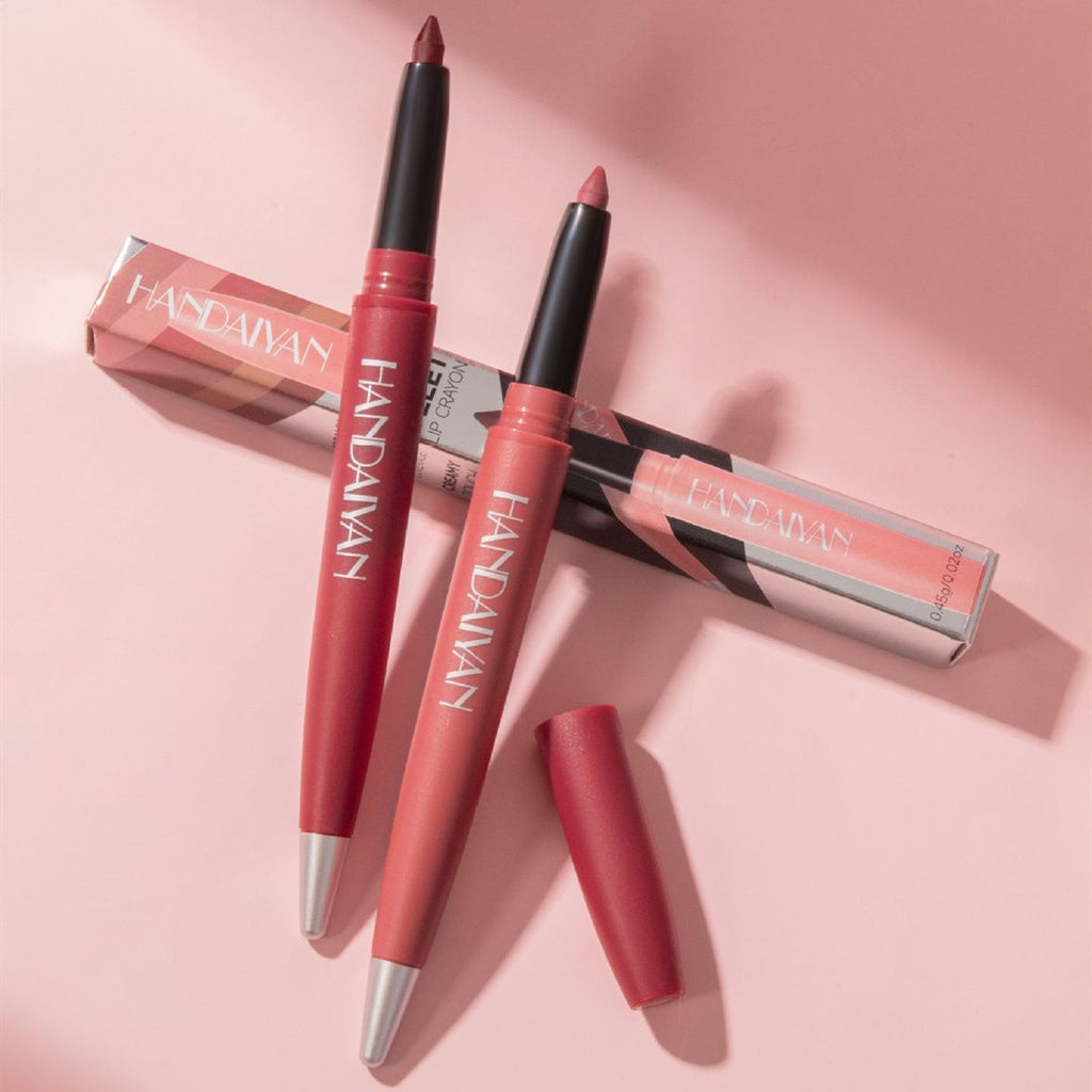 Handaiyan Makeup Matte Lip Liner 6 Colors Discoloration Resistant