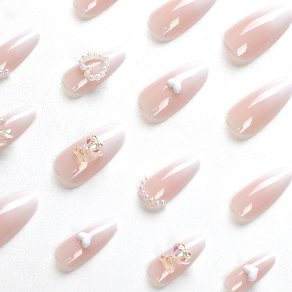 Sweet, French, Simple French Gradient Wear Nail Tip