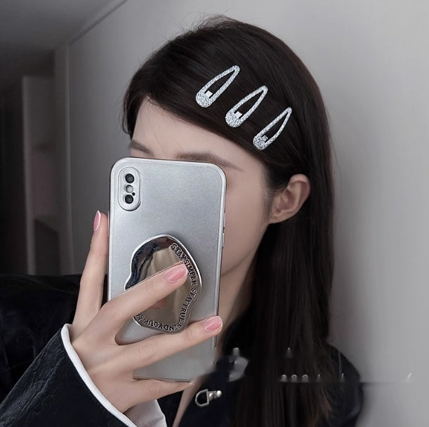Starlight Sparkling Pentagram Hair Clip For Women With Broken Hair BB Clip