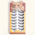 Langmanni Beauty Supplies 10 Pairs Natural False Eyelashes Box