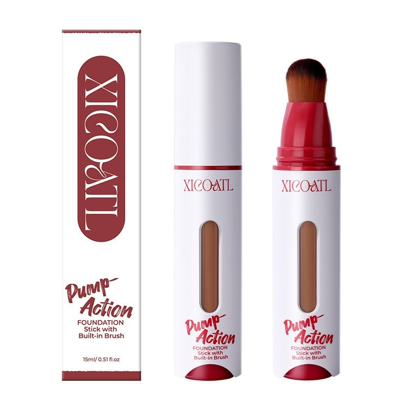 Xicoatl Press Liquid Foundation Oil Control Natural Light And Thin