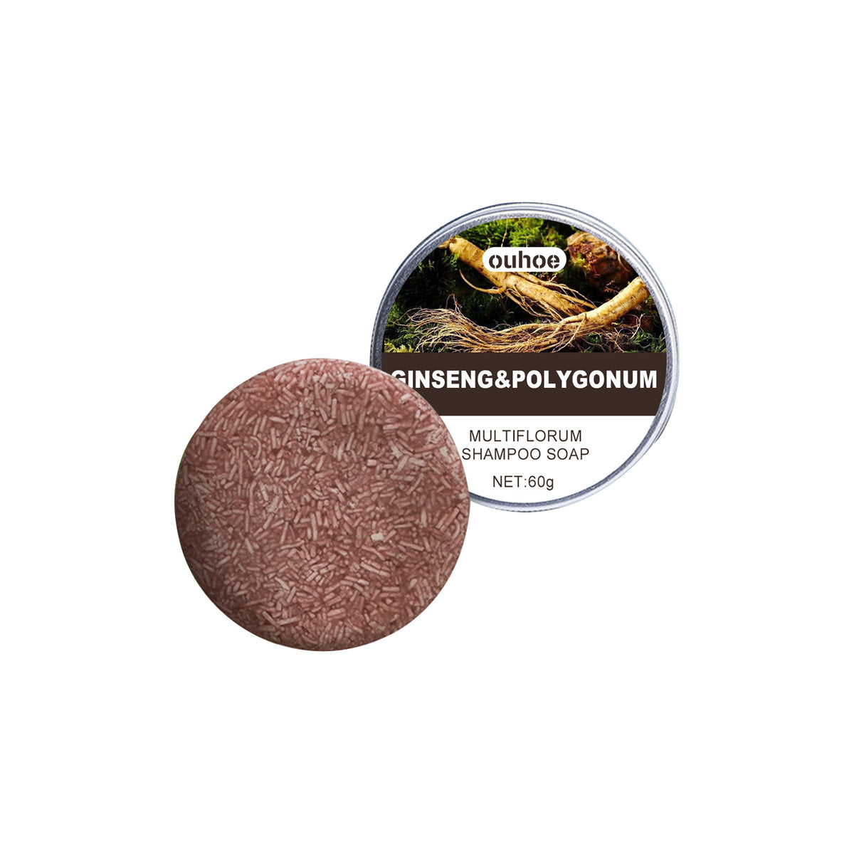 Ouhoe Polygonum Multiflorum Shampoo Soap Hair Root Repair