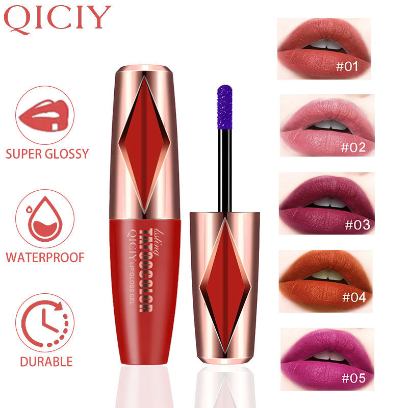 Qiciy Long Lasting Waterproof Matte Tear And Pull Lipstick Popular