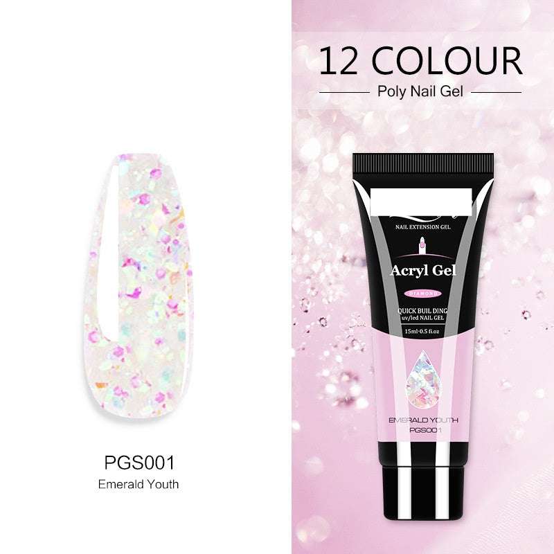 Acryl Gel Women's Crystal Extender Nail Polish