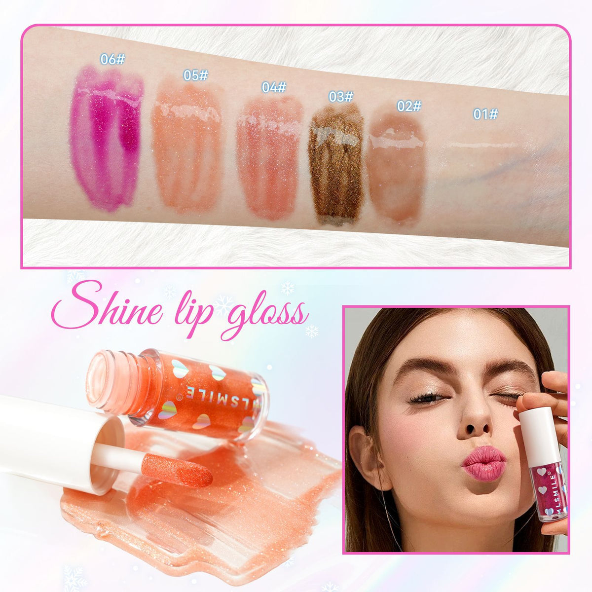 MLSmile Pearlescent Lipstick Lip Glaze Double Package Suit