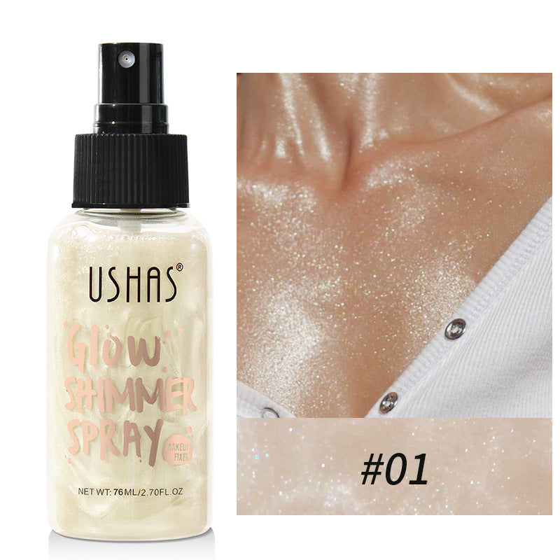 Ushas High Gloss Brightening Liquid Foundation Concealer Waterproof